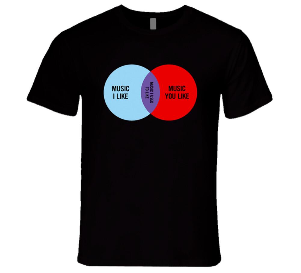 Music I Like Music You Like Venn Diagram Fun The IT Crowd Show T Shirt L