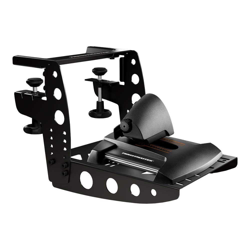 Thrustmaster TM Flying Clamp Mounting System for PC Flight Warranty Simulators, 100% Metal, Desk/Table Mount, Joystick/Throttle Mount, 1-Year