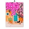 Santorini Rome Paris Cat Flower Summer Abstract Landscape Posters Prints Wall Art Canvas Painting Pictures For Living Room Decor