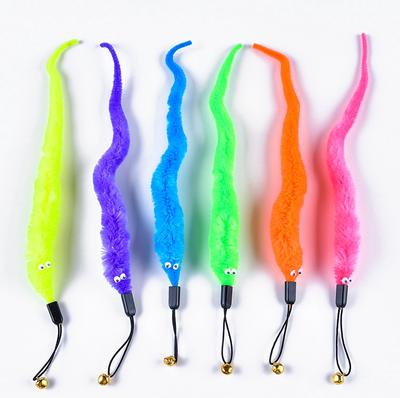 Caterpillar Replacement Head Funny Cat Stick Cat Plush Toy Cat Toys Pet Products