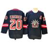 Mens Retro Embroidered Ice Hockey Jersey Training Shirt Customizable Player Name Cotton Blend Winter
