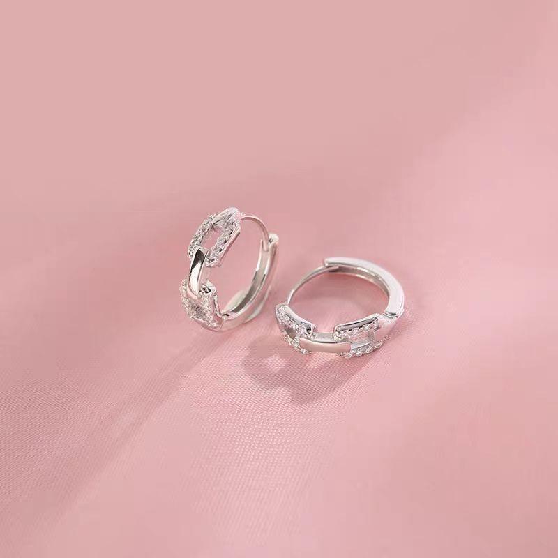 925 Sterling Silver Hoop Earrings: 2025 Modern Niche Design - Elegant & Luxurious for Women