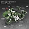 1/10 Alloy Die-cast 750 Tricycle Model, Retro Motorcycle Toys, Simulated Military Enthusiasts Collection Ornaments Gifts