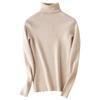 Autumn and Winter Women's Stacked Collar Round Neck Slim Pullover Hundred Yards Bottoming Knitwear