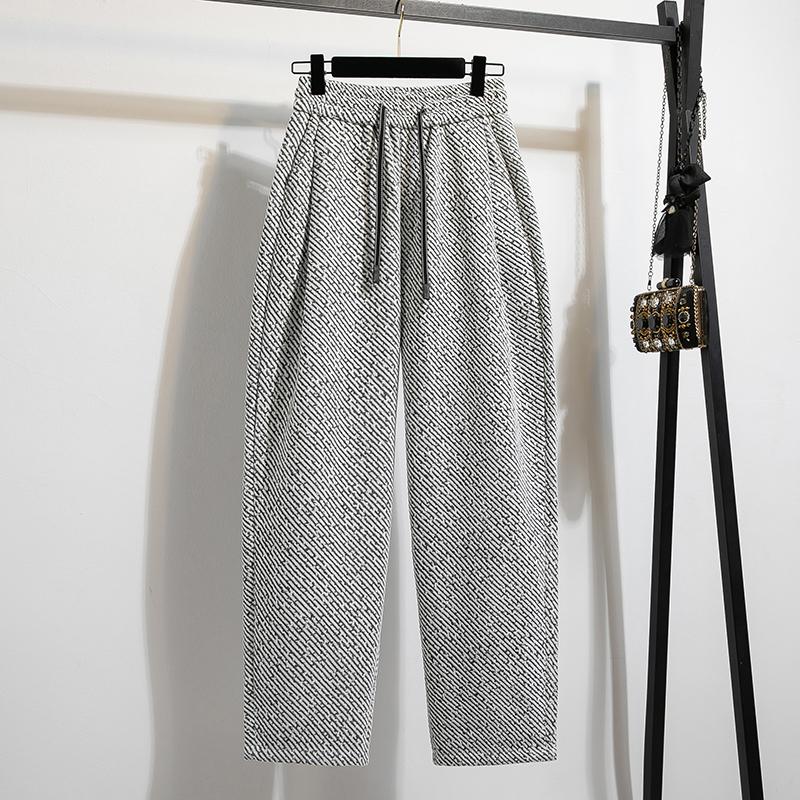 Dimanaf Pantaloni Harlen Mărimi Mari Toamnă 2025 Haine Noi pentru Femei Modă Largi cu Pliuri Pantaloni Vintage