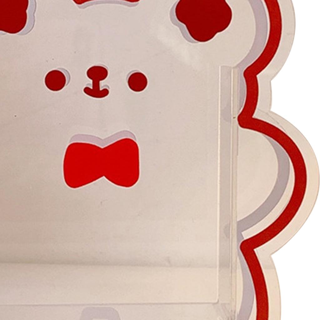 Cute Acrylic Pen Holder Creative Decorative Transparent Desk Stationery Organizer Box Desktop