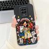 Casing For Redmi Note 9 9S 9Pro 4G Back Cover For Redmi Note 9 Pro Case Cute Cartoon Fashion Flowers Silicone Shockproof Bumper