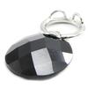 Les Trésors De Lily [I3943] - Black 'Linda' Silver Pendant