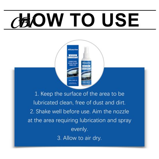Window Strip Lubricant Car Track Lubricant, Eliminates Squeaky Noises Sealant for Smooth Glass Movement, 100ml Rubber Seal Conditioner Side Windows &