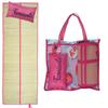 [A2877] - Beach Mat Bag and Pink 'Farniente' Cushion - 176x60 Cm