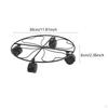 Hollow Heart Pot Caddy Planter Trolley Home with Lockable Wheels Rolling Plant Stand for Living Room