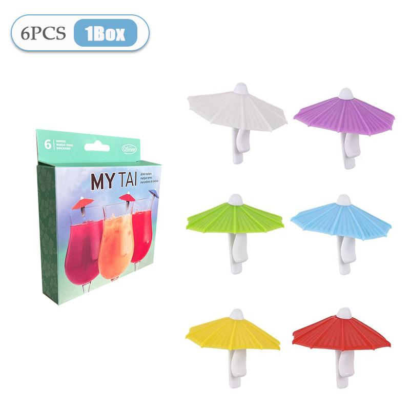 6-120PCS Wine Glass Markers Drink Fruit Cake Sticks Mini Umbrella Cocktail Parasols Wedding Decora Birthday Party Supplies
