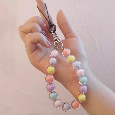 Mobile Phone Chain Women Girls Cellphone Strap Anti-Lost Lanyard Hanging Cord Bracelet Keychain Bag Pendant
