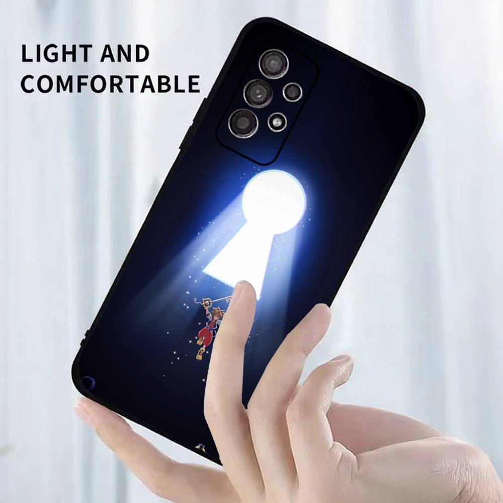 K-Kingdom Hearts Game Phone Case For Samsung S25,S24,S23,S22,S21,S20,S10,Ultra,Plus,Lite,FE,Soft Silicone Black Cover