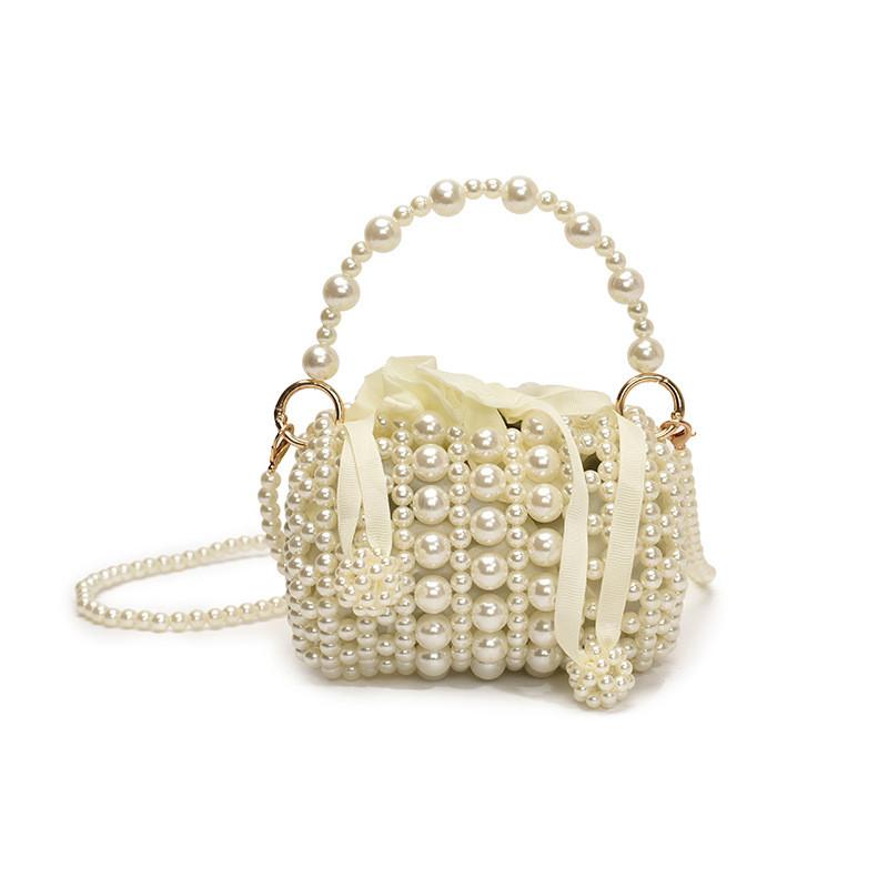 Handmade Water Pearl Bucket Bag Trendy Girls Photo Taking Handheld Coin Purse