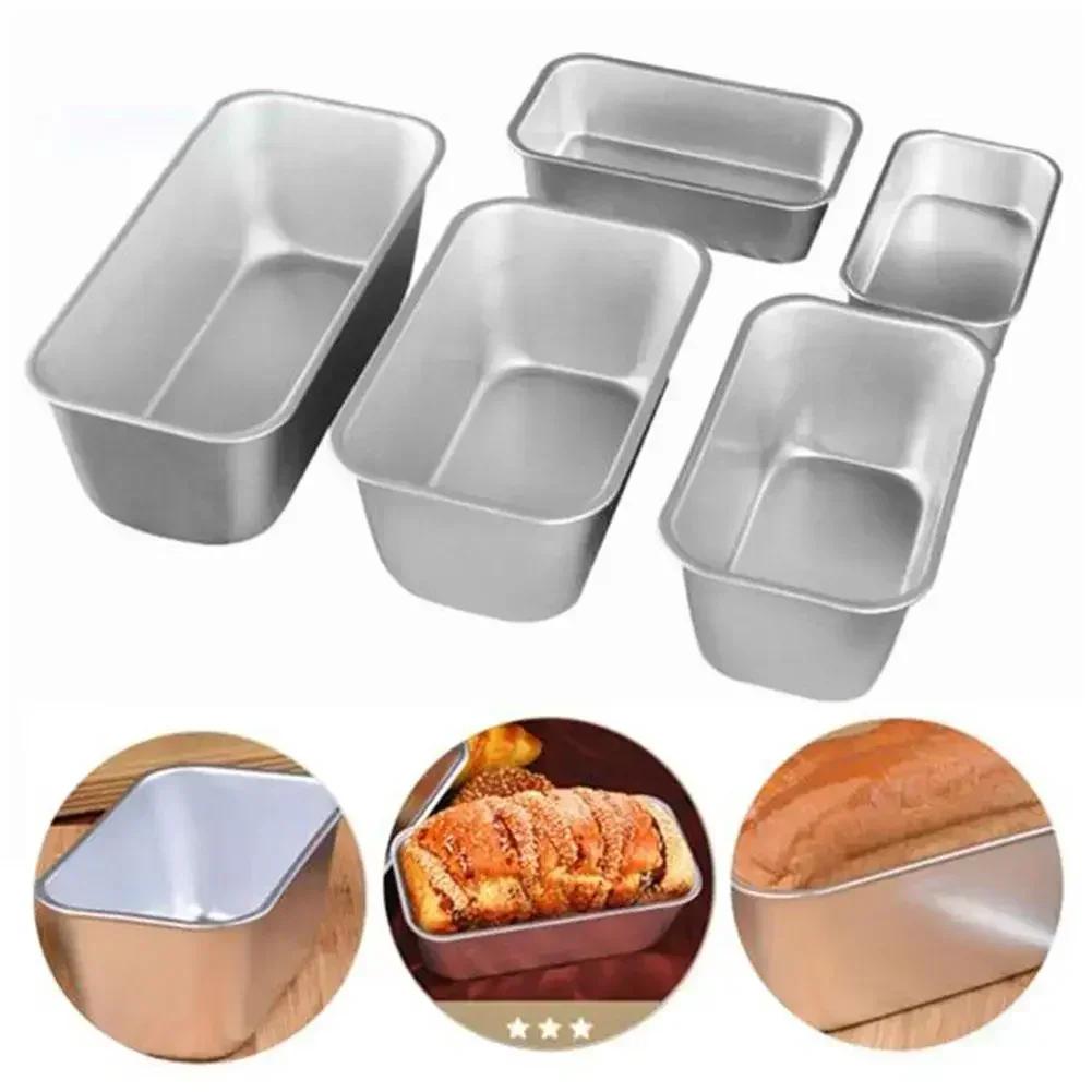 Rectangular Bread Mold Aluminum alloy Non-Stick Cake Pan Mini Toast Mold Cake Baking Tray Loaf Pan Kitchen Baking Tools Bakeware