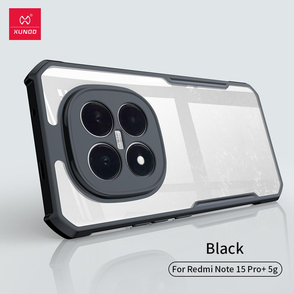 

Для Xiaomi Redmi Note15 Note 15 Pro Plus Pro+ Чехол XUNDD Чехол Подушка безопасности Противоударный Бампер Защитные Чехлы Прозрачная Крышка Телефона For Redmi Note 15 Pro+ 5G чёрный