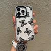 TK popular black butterfly mobile phone case iphone17 anti-drop tpu transparent case apple 16pro soft case protective case