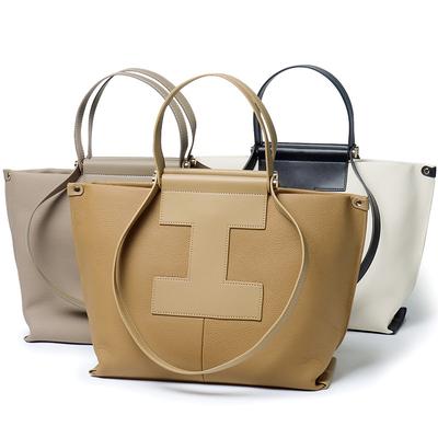 La primera capa de piel de vacuno Togo con diseño H es un bolso cruzado de mano para mujer, bolso de empalme de cuero, dumplings de temperamento de moda casual para el trabajo