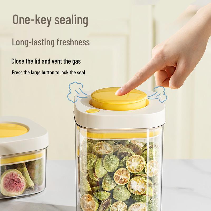 Vacuum-Sealed Food-Grade Kitchen Storage Jar for Coffee Beans & Grains