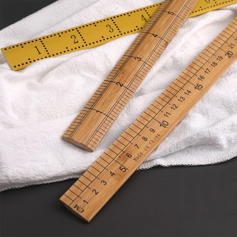 Bamboo Ruler, Measuring Tape, Old-fashioned Clothing Measuring Tape, Sewing Straight Ruler, Metric Ruler