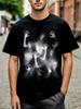 Camiseta Unisex Algodón Oversize Talla Grande Estampado y Dibujos