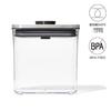 OXO Plastic Storage Container, Airtight, 1.6L, Stainless Steel, Rectangle, Short