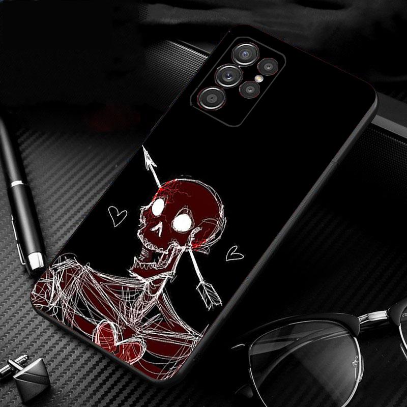 

Phone Case For Samsung Galaxy S25 S24 S23 S22 S21 Ultra S24 S23 S22 S21 S25 Plus S24 S20 FE Skeleton Art S21