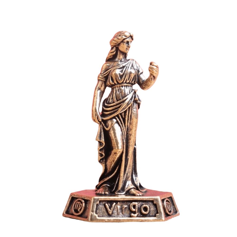 Vintage Collectible Figurines Miniature Artisan Craft The Twelve Zodiac Signs Decoration 12 Constellation Statue Gift Ornaments