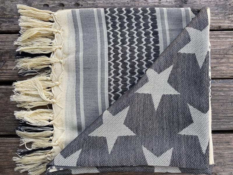 Military Camouflage Tassel Scarf - Outdoor Arab Shawl, Headscarf for Spring & Summer