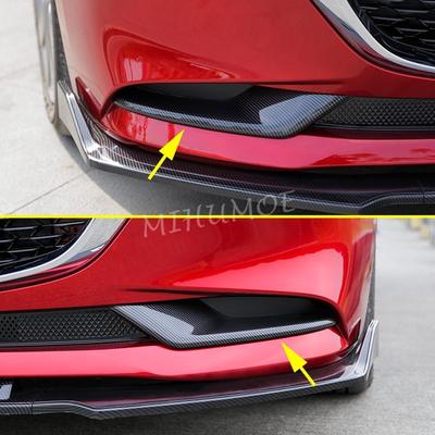 Dla Mazda 3 Sedan BP Akcesoria Osłony Halogenów Zderzaka Przedniego Pokrywa Włókno Węglowe Modyfikacja Samochodu -2024