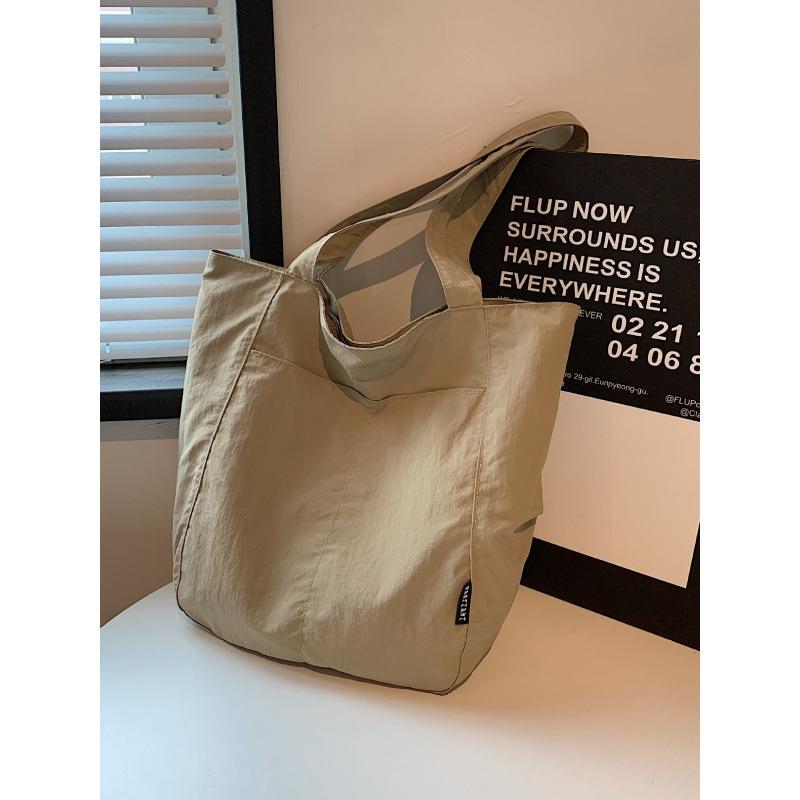 Japońska Wodoodporna Nylonowa Codzienna Torba Tote Damska Wiosna/Lato – Duża Pojemność, Stylowa Torba na Ramię