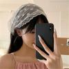 Lace Flower Triangular Hair Bandanas Breathable Head Scarf Spring Vacation Headwrap for Women and Girl Everyday Wear