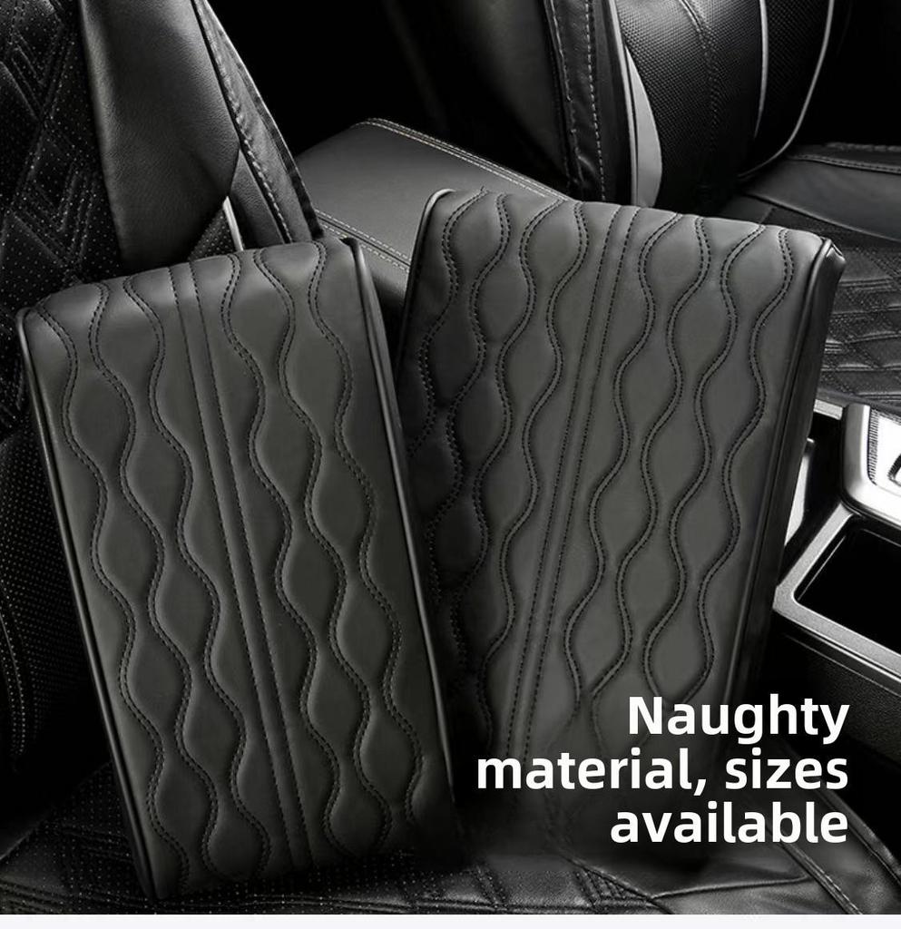Universal Memory Foam Leather Car Armrest Pad - Heightening Central Cover Pillow
