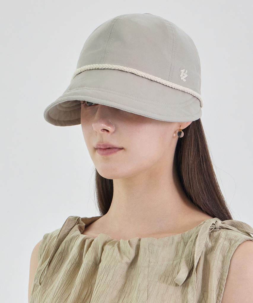 Bajal Flow Vz Natural Rope Bonnet Hat Light Grey
