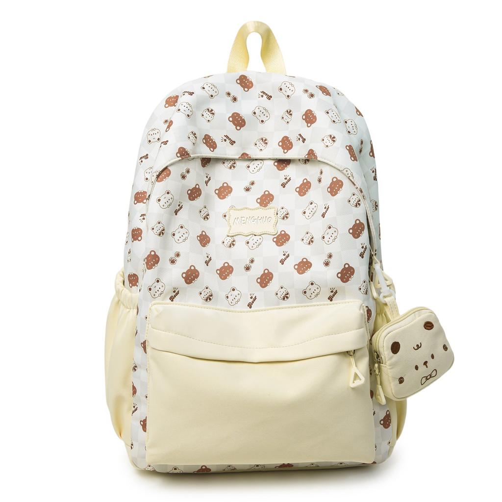 Schoolbag1011 new printed middle school schoolbag Korean version fashionable large capacity junior high school students college style backpack 