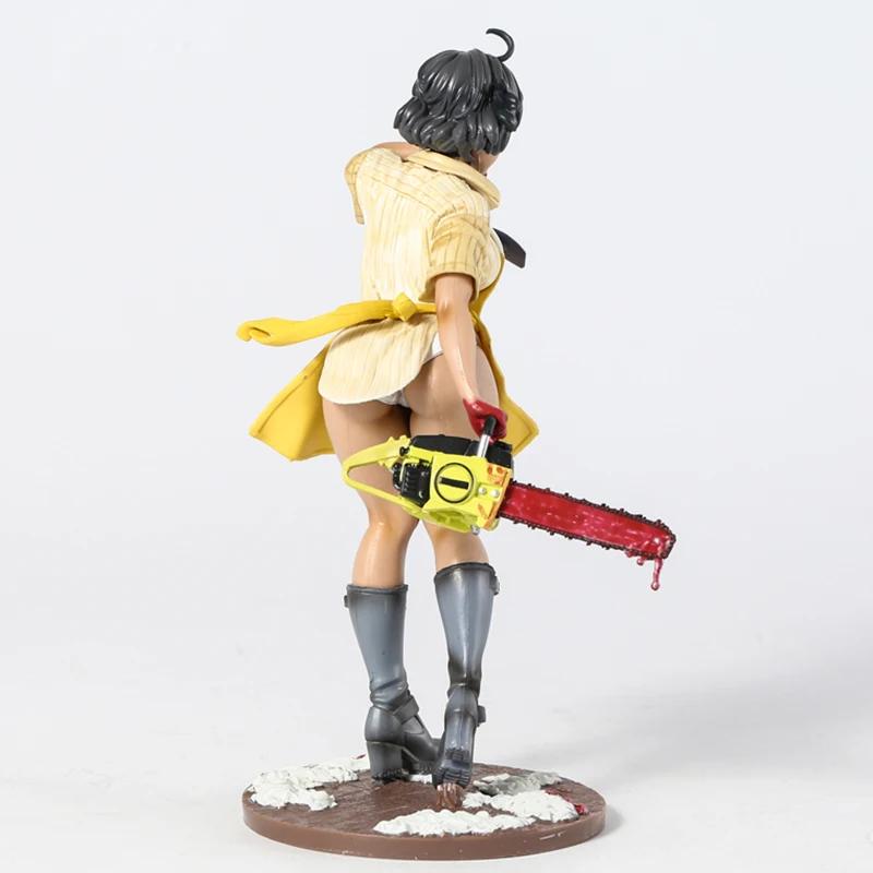 SKREKK Bishoujo Statue Djevler Offer 1974 Leatherface Anime PVC Actionfigur Leke