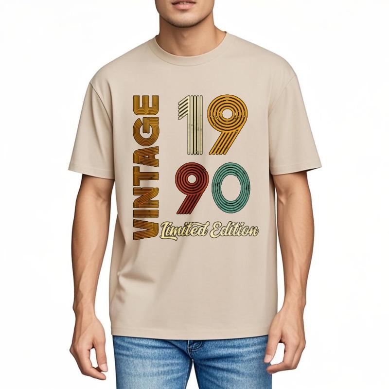 Tshirts for men Printed Unisex Teeshirt Crew Neck t shirt Brand Vintage 1990 Limited Edition Cool Boys Tee shirt Trendy Tshirt