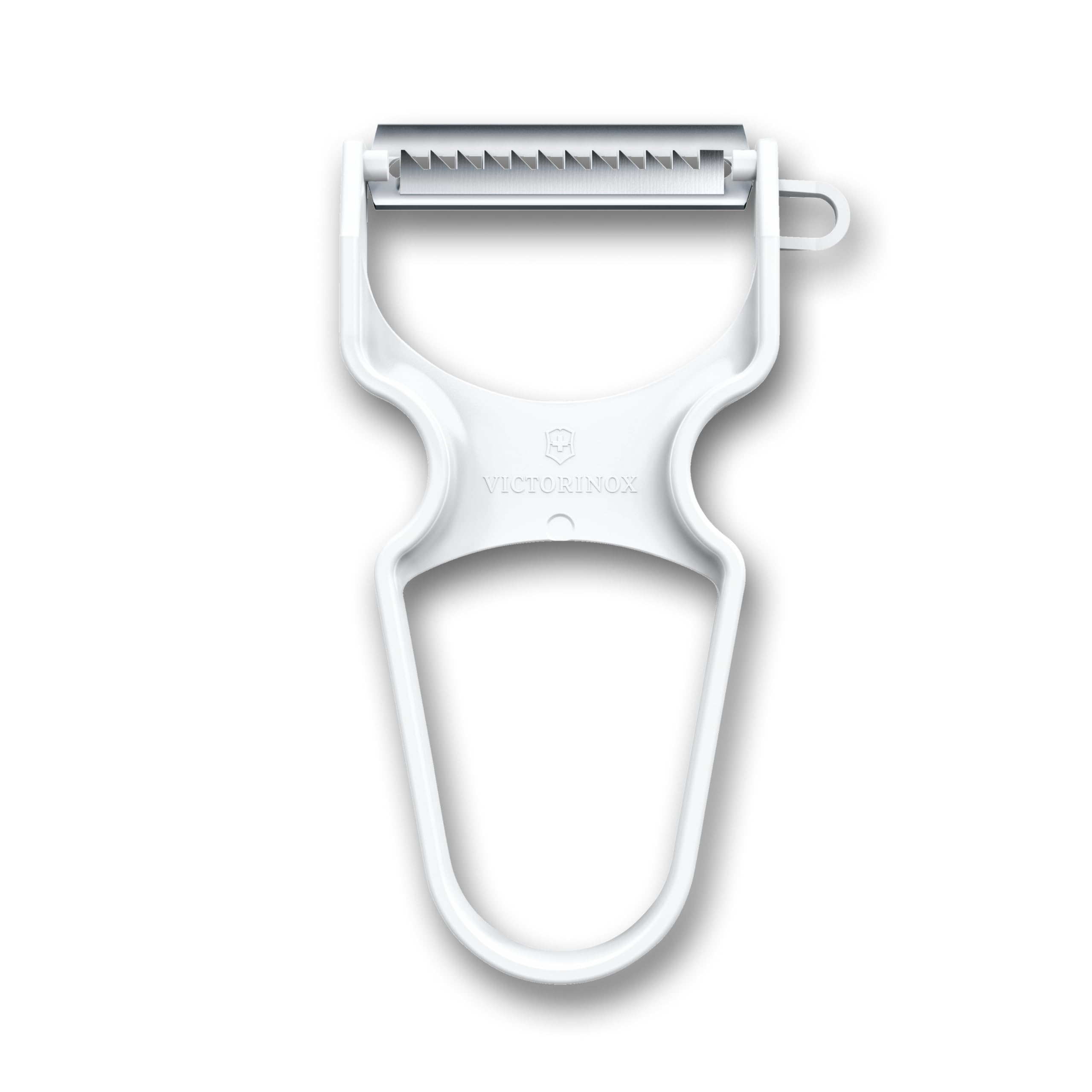 

Овощечистка VICTORINOX RAPID с бачком может использоваться для всего: от очистки мягких фруктов до твердых продуктов. Овощечистка, нарезка соломкой, съемник, 10,9 см, соломка, белая,