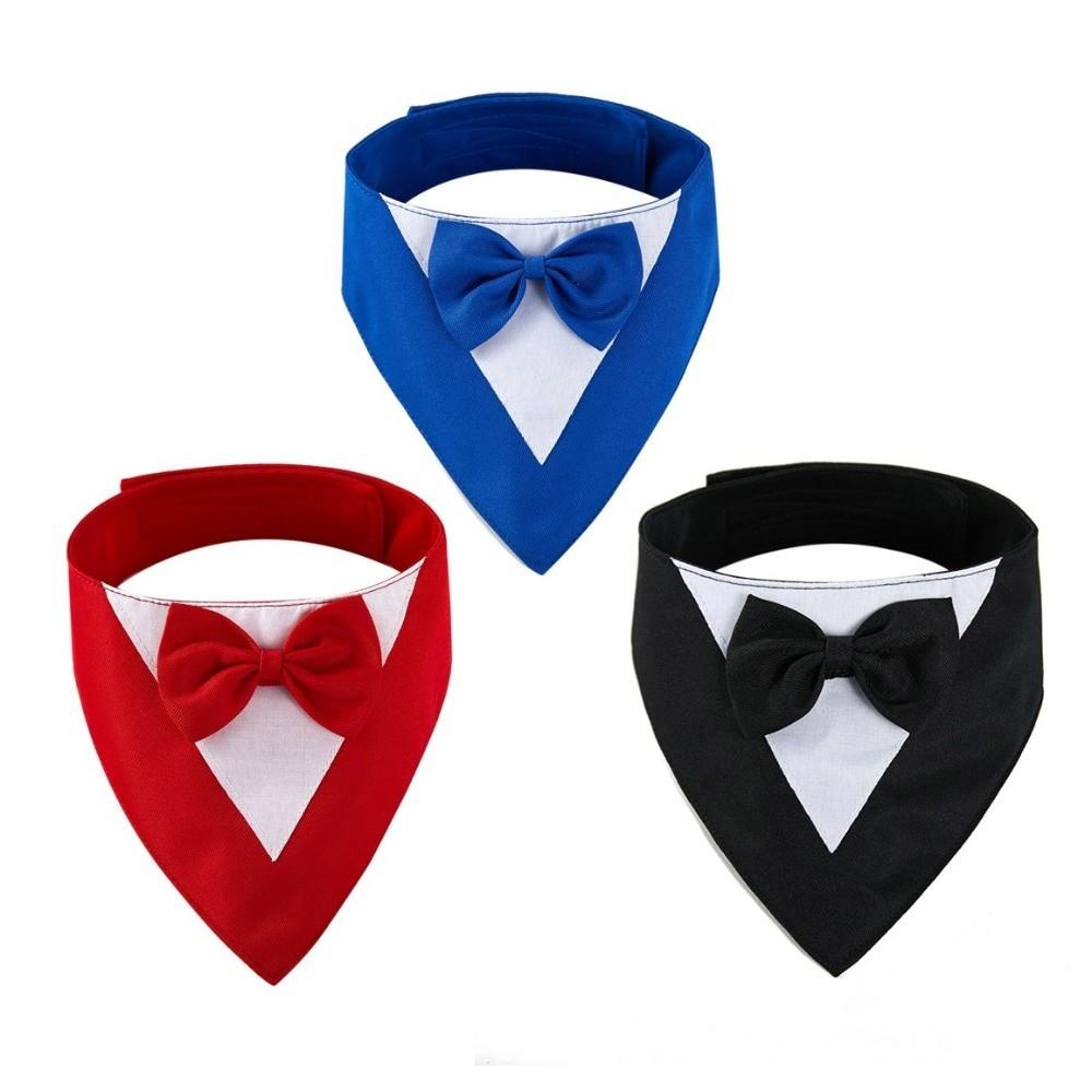 Pet Decoration Saliva Towel Dog Bow Tie Business Suit Comfortable Pet Bandana Elegant Fashion Cat Triangle Scarf Pet Parties
