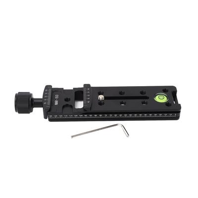 Camera Rail Nodale Schuif 150mm Snelkoppelingsplaat Klem met 14in Schroefgat Ingebouwde Waterpas