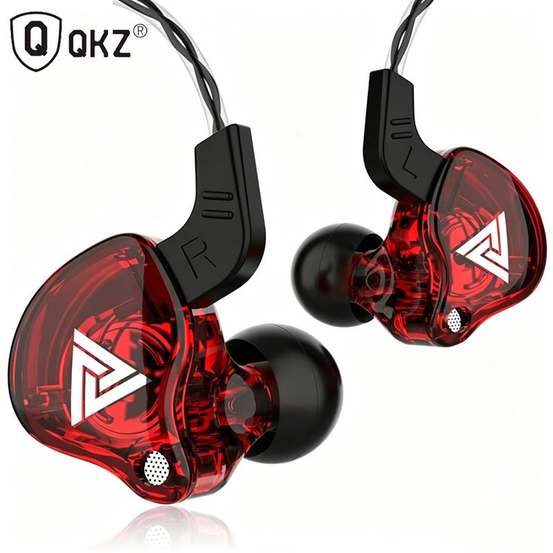 3.5MM Headset Music Earbuds In Ear With Mic Original QKZ AK6 Copper Driver Earphones HiFi Subwoofer Headset Monitor Headphones