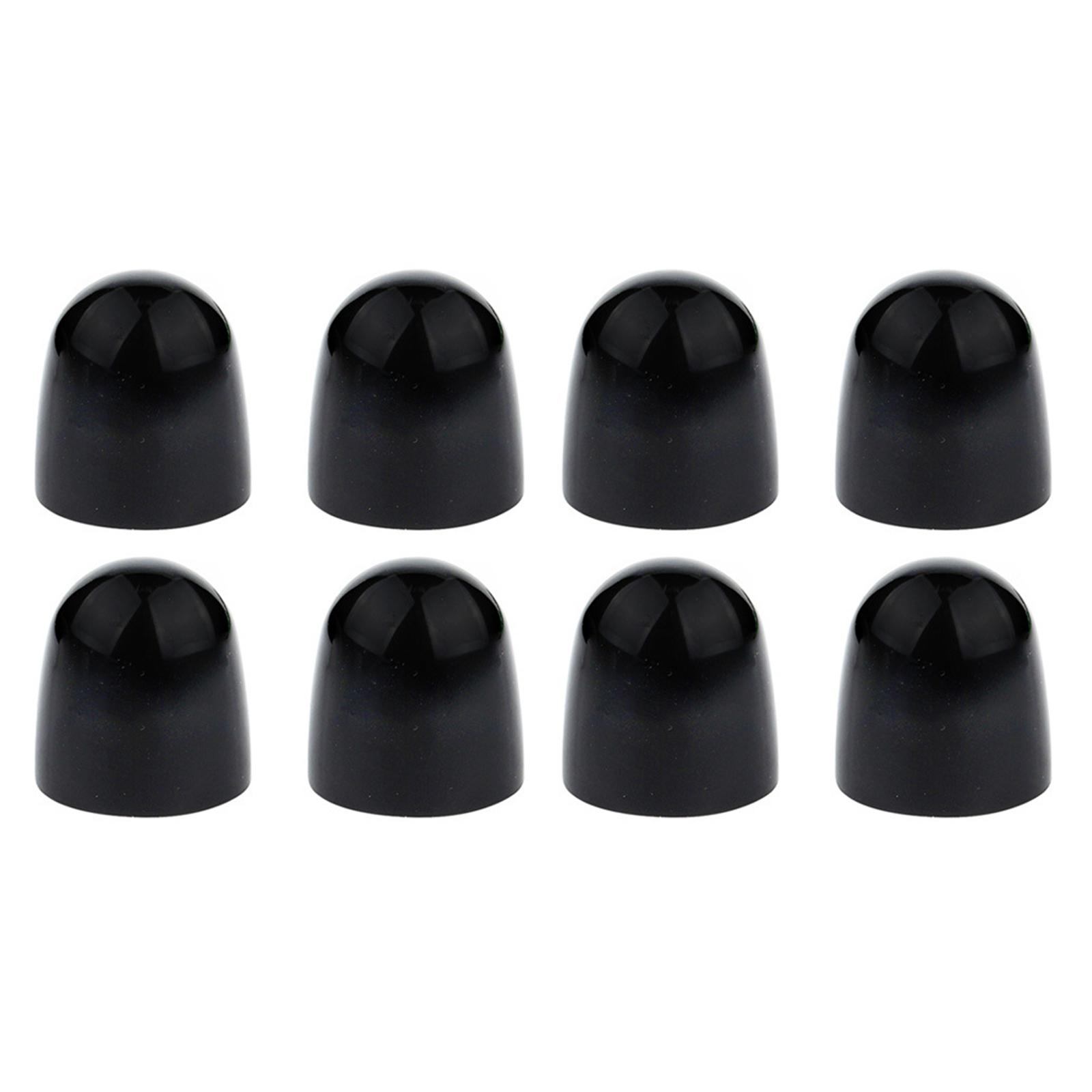 

8 шт. универсальные пластиковые крышки для болтов унитаза заглушки для болтов унитаза нажимные крышки для болтов унитаз украшения для болтов чёрный