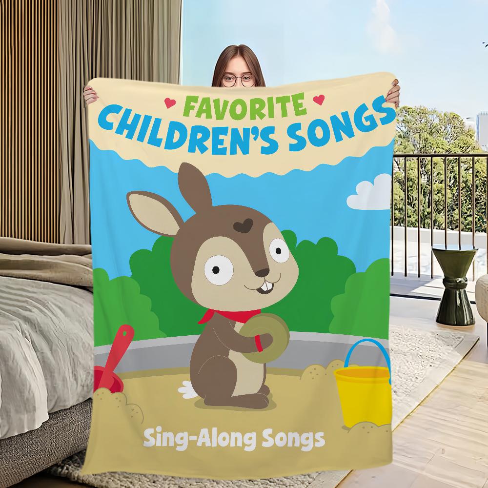 Písničky na dobrou noc Tonie roztomilé španělské ukolébavky Flanelová teplá pohodlná měkká plyšová deka na pohovku do obývacího pokoje ložnice na cestování dárek