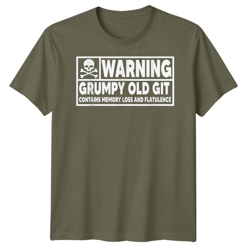 Unisexs Grumpy Old Git Funny Fathers Day TShirt Tee Best Dad Ever Papa Life 1FD