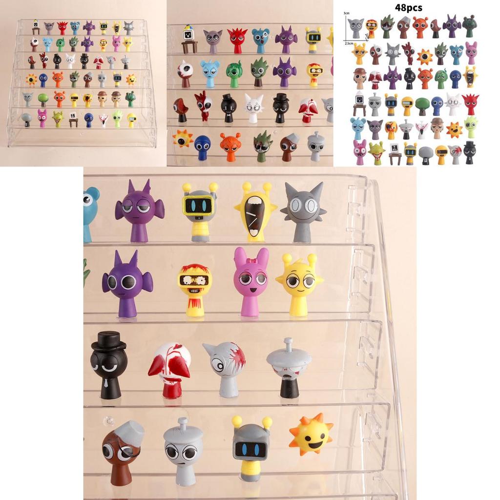 Sprunki Animal Music Box Collection Pvc Toy For Kids Playroom Decor