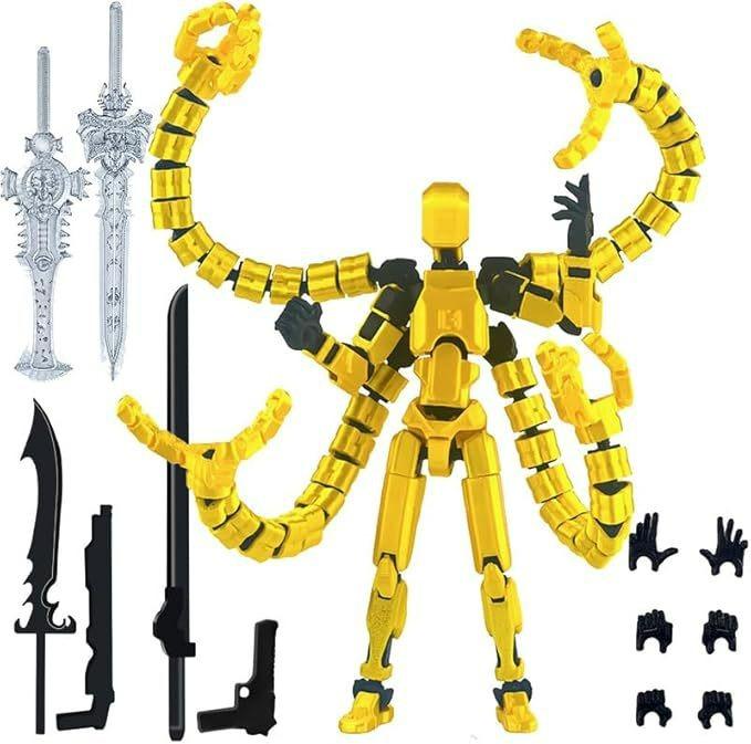 Action Figure Titan 13 T13 Stampata 3D Multi-Articolata Mobile Lucky Dummy Nova Robot Action Figure Regali