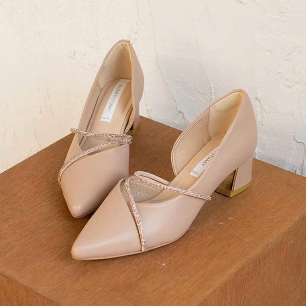 

Elizabeth Stewart Jewel Line Pumps Ebal121501 Ivory/245