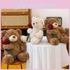 Bear Doll Teddy Plush Toy With Roses Decorate For Birthday Presents And Collect