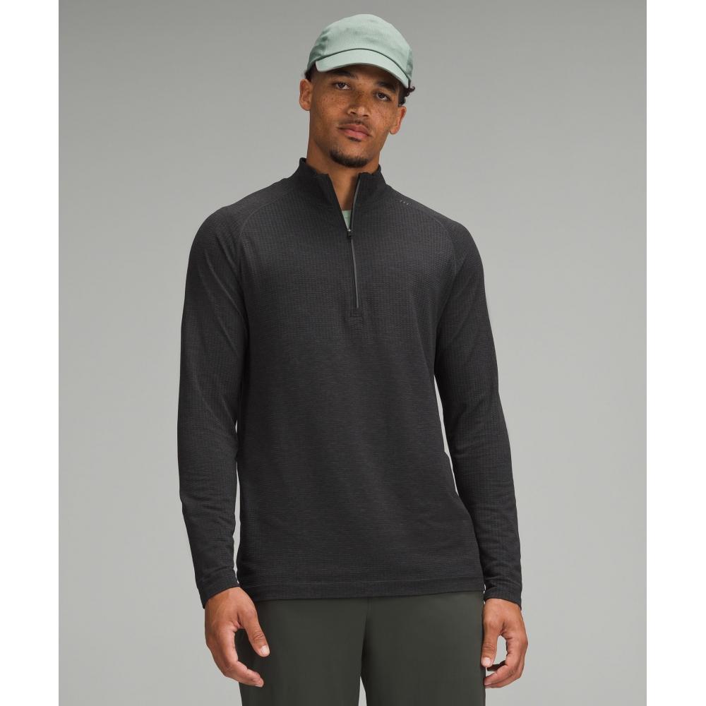 

Lululemon Metal Vent Tech Half Zip Graphite Grey Black XXL